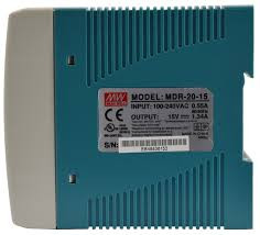 منبع تغدیه یا پاور سوییچینگ مینول MW مدل MDR-20-15