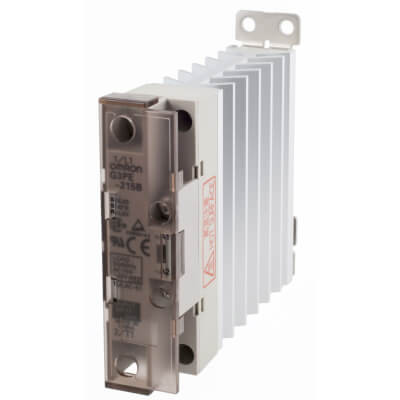 رله حالت جامد SSR هیتسینک دار تکفاز امرون مدل G3PE-215B